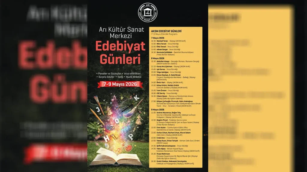 Edebiyat Tutkunları Arı Kültür Sanat Merkezi’nde Buluşuyor