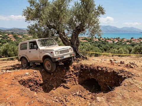 Aracini park ederken binlerce yillik sirri ortaya cikardi iLNlBwV5